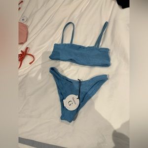 Blue Hunza G Bikini NEVER WORN